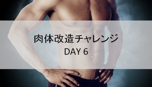 【チャレンジ6日目】肉体改造チャレンジ企画＜本日のメニュー：筋トレ&ランニング＞